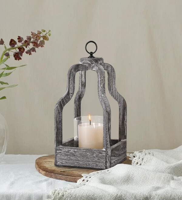 Hanging Farmhouse Lantern Candle Holder