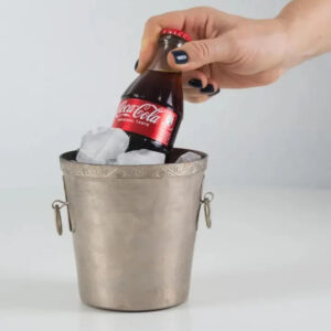 Premium Vintage-Style Insulated Metal Ice Bucket – Rust-Resistant Wine Cooler for Parties & Events