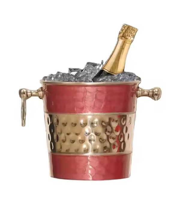 Top Trending Vintage Design Metal Ice Buckets Tubs – Hammered Design for Hotel and Bar Use - Image 2
