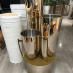 Silver Color Long Stainless Steel Planter Pot – Sleek and Modern Garden Décor