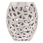 Elegant Long Neck Metal Vase – Stylish Home Decor Accent - Image 3